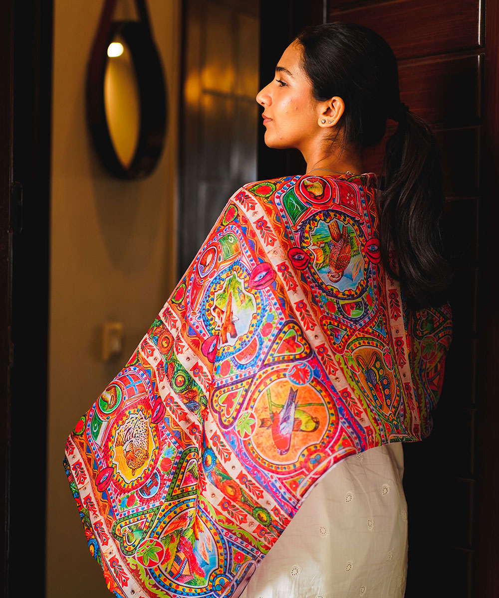 Truck Art Pattern Stole