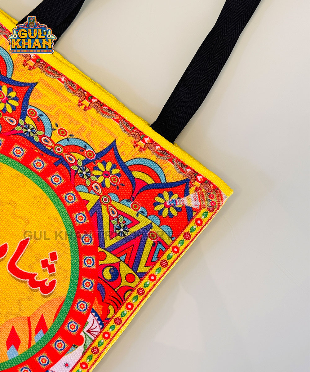 Shopping Spree Printed Truck Art Tote Bag