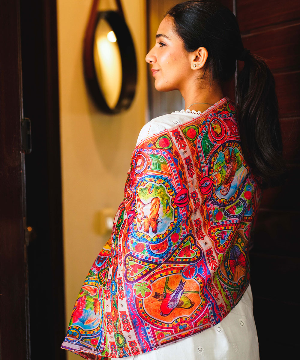 Truck Art Pattern Stole