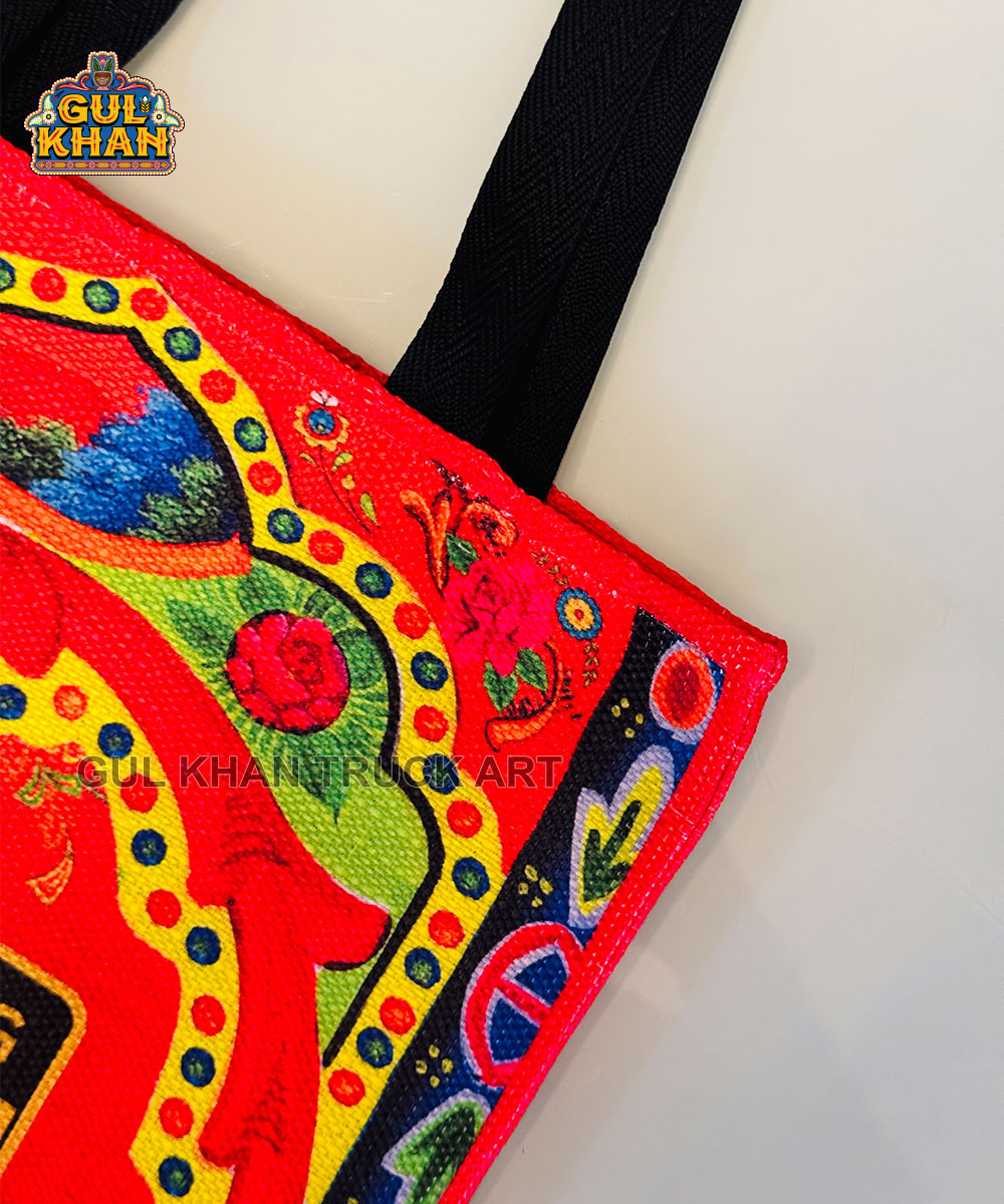 Shopping Limit Exceeded Truck Art Tote Bag Design