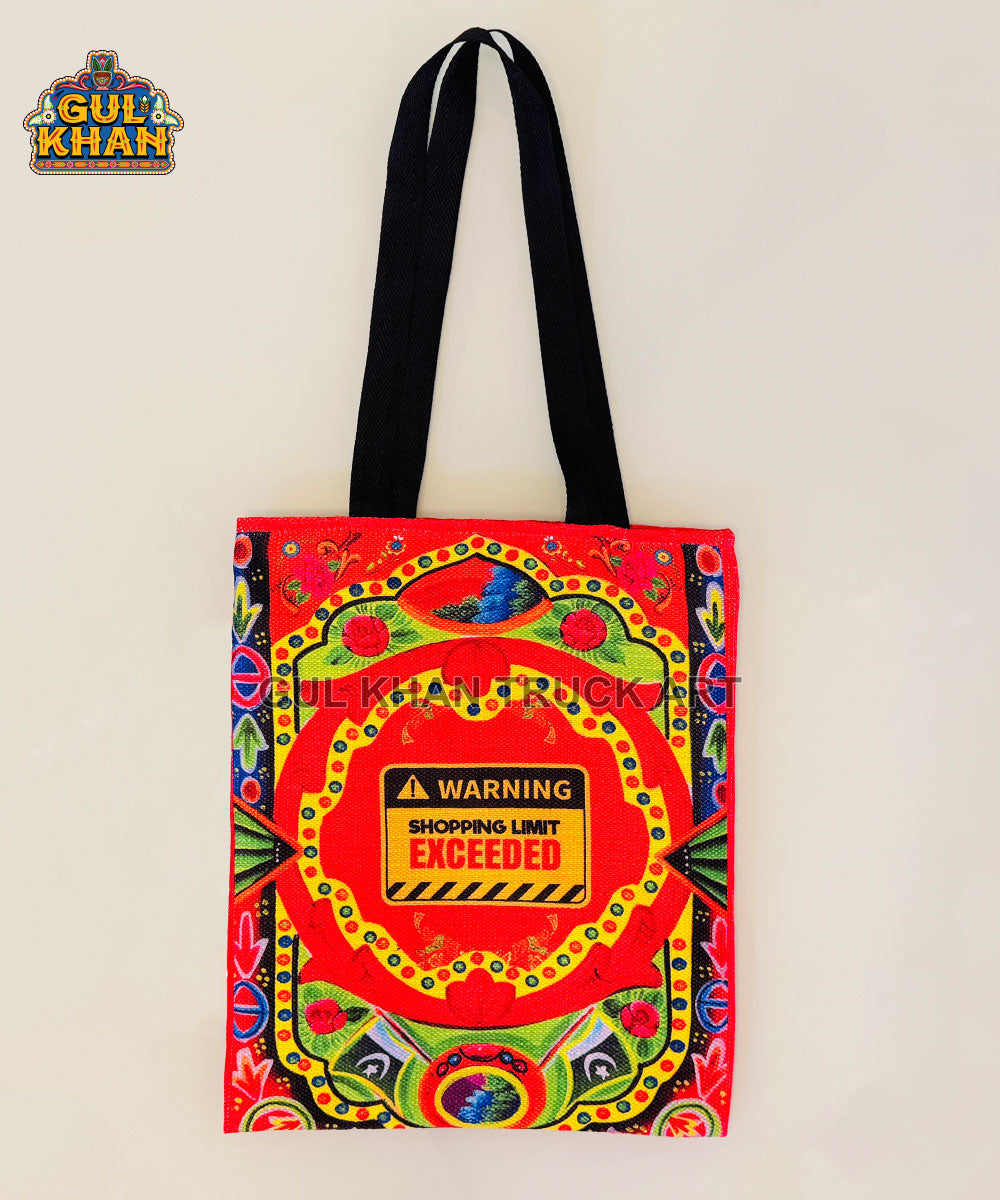 Shopping Limit Exceeded Truck Art Tote Bag Design