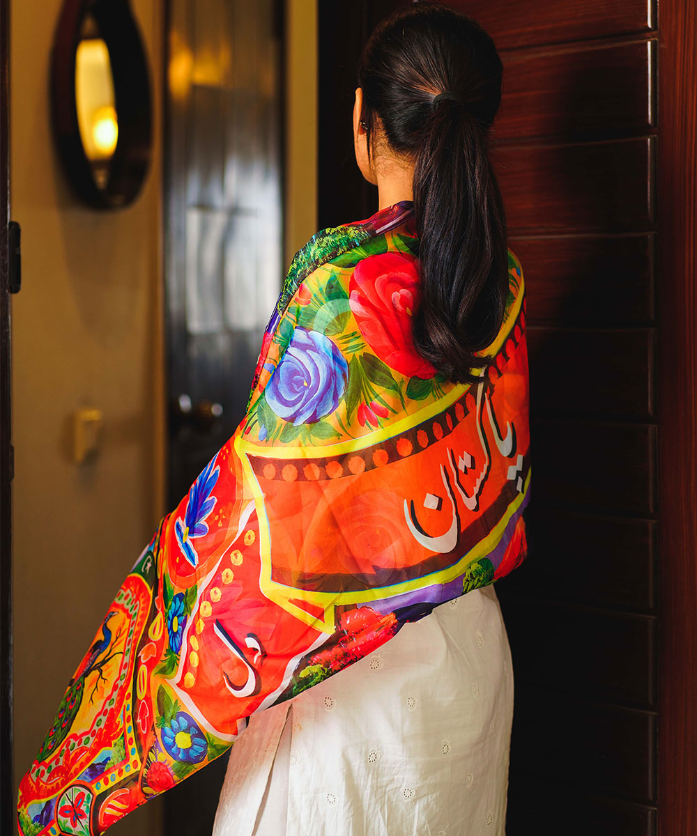 Dil Pakistan Dil Printed Truck Art Stole