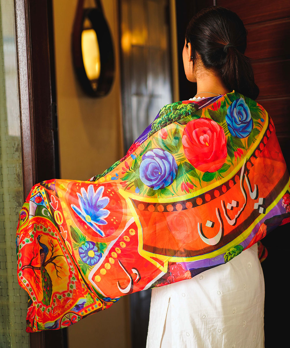 Dil Pakistan Dil Printed Truck Art Stole