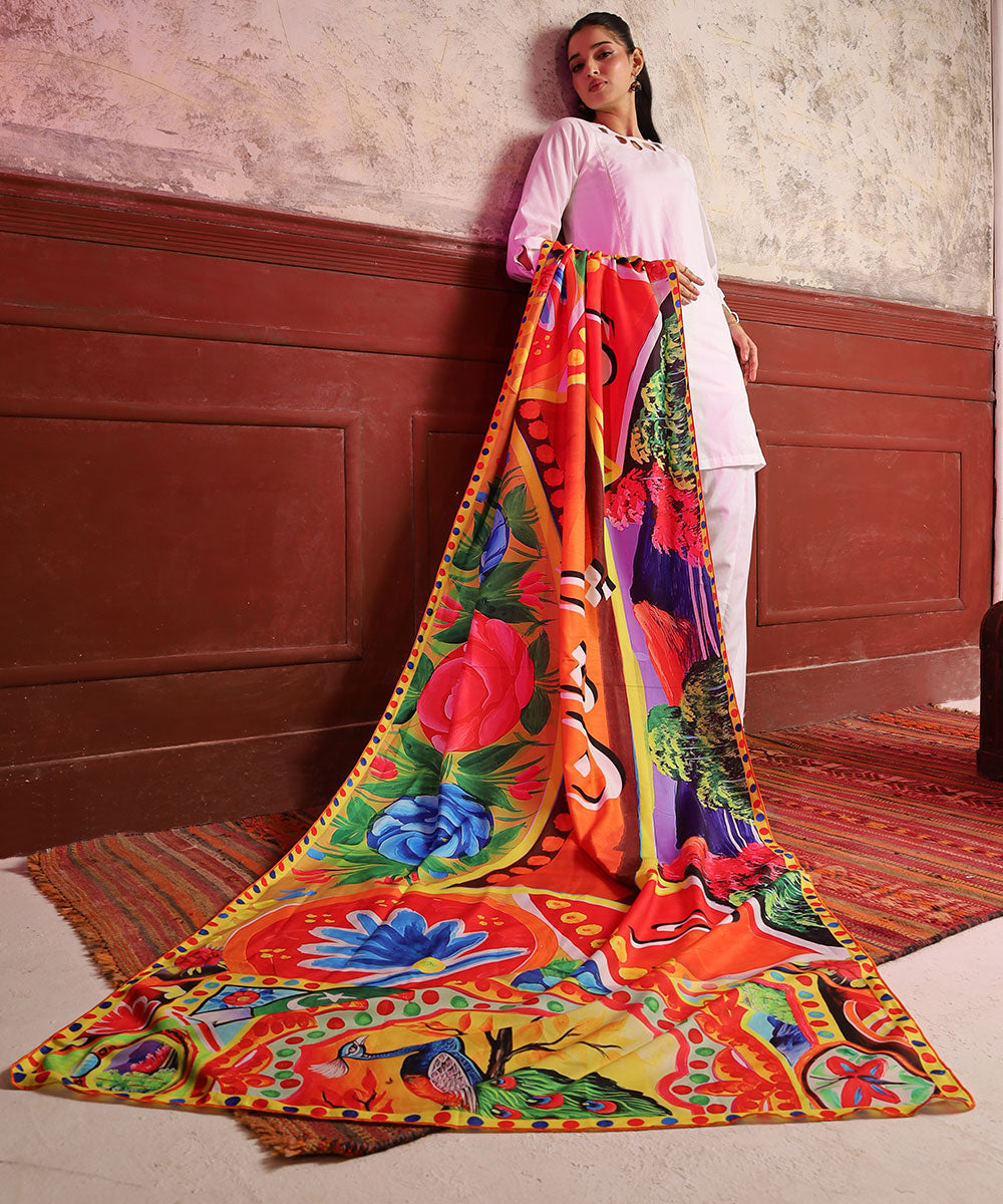 Dil Dil Pakistan Printed Truck Art Shawls