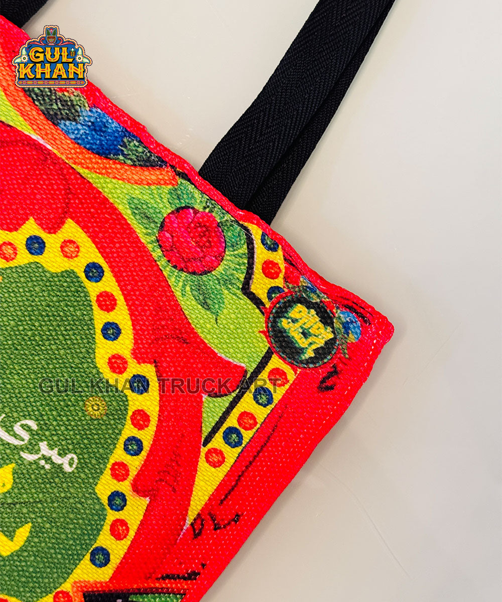 Meri Dharti Pakistan Truck Art Tote Bag Design