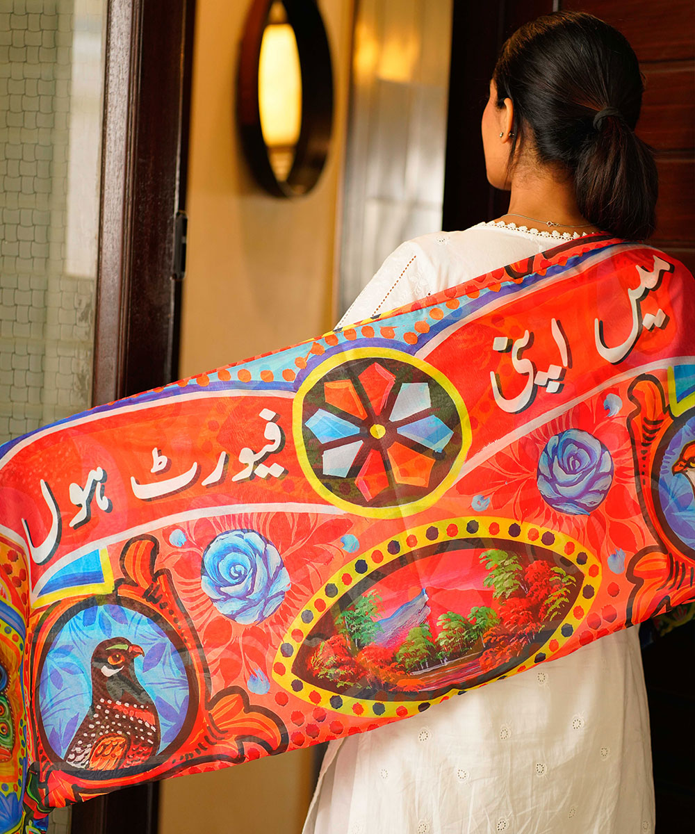 Mai Apni Favourite Hoon Printed Truck Art Stole