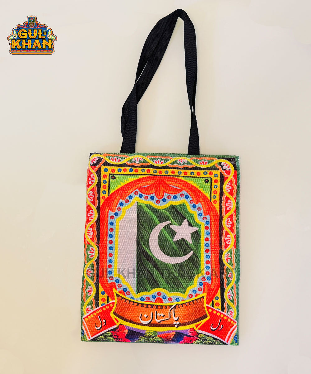 Pakistan Flag Truck Art Tote Bag