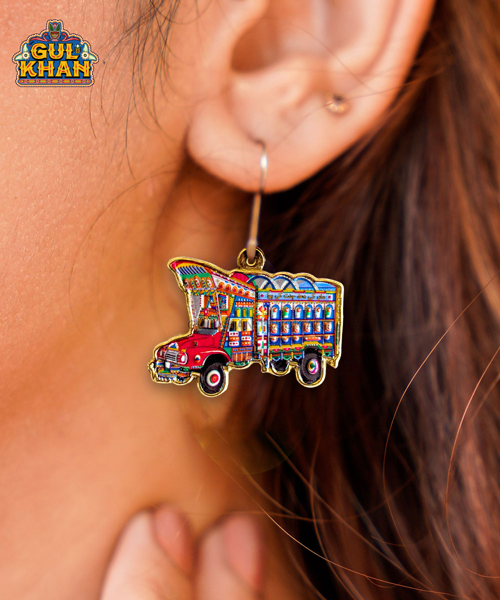 Truck Metal Ear Rings