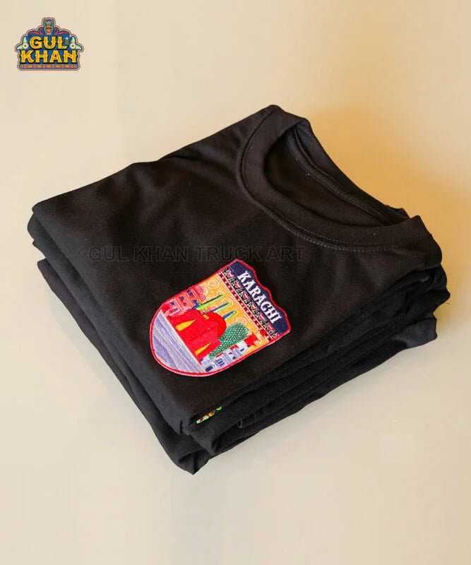 Karachi Premium Embroidered Patch T-Shirt
