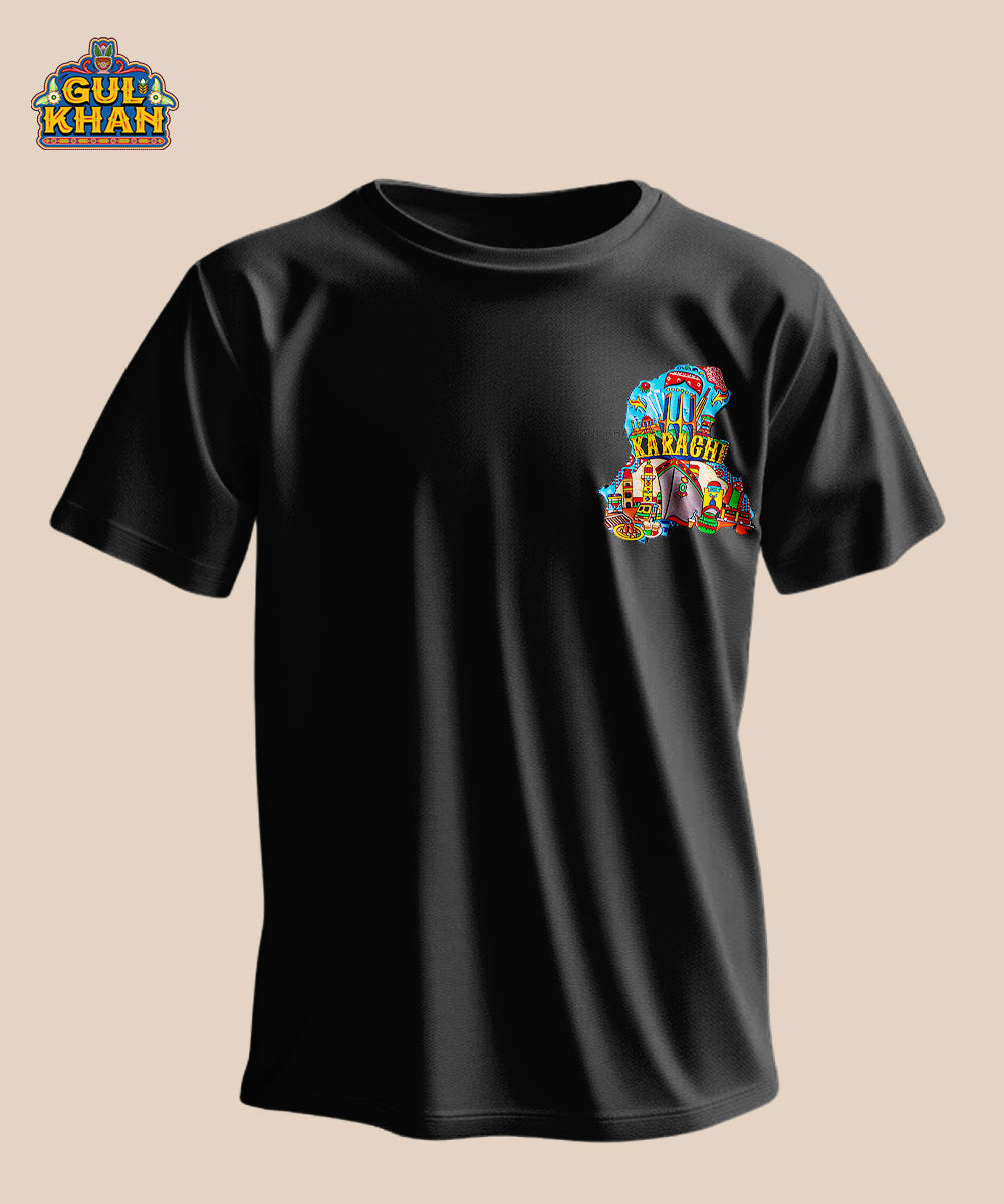 Karachi Premium Rubber PVC Patch T-Shirt