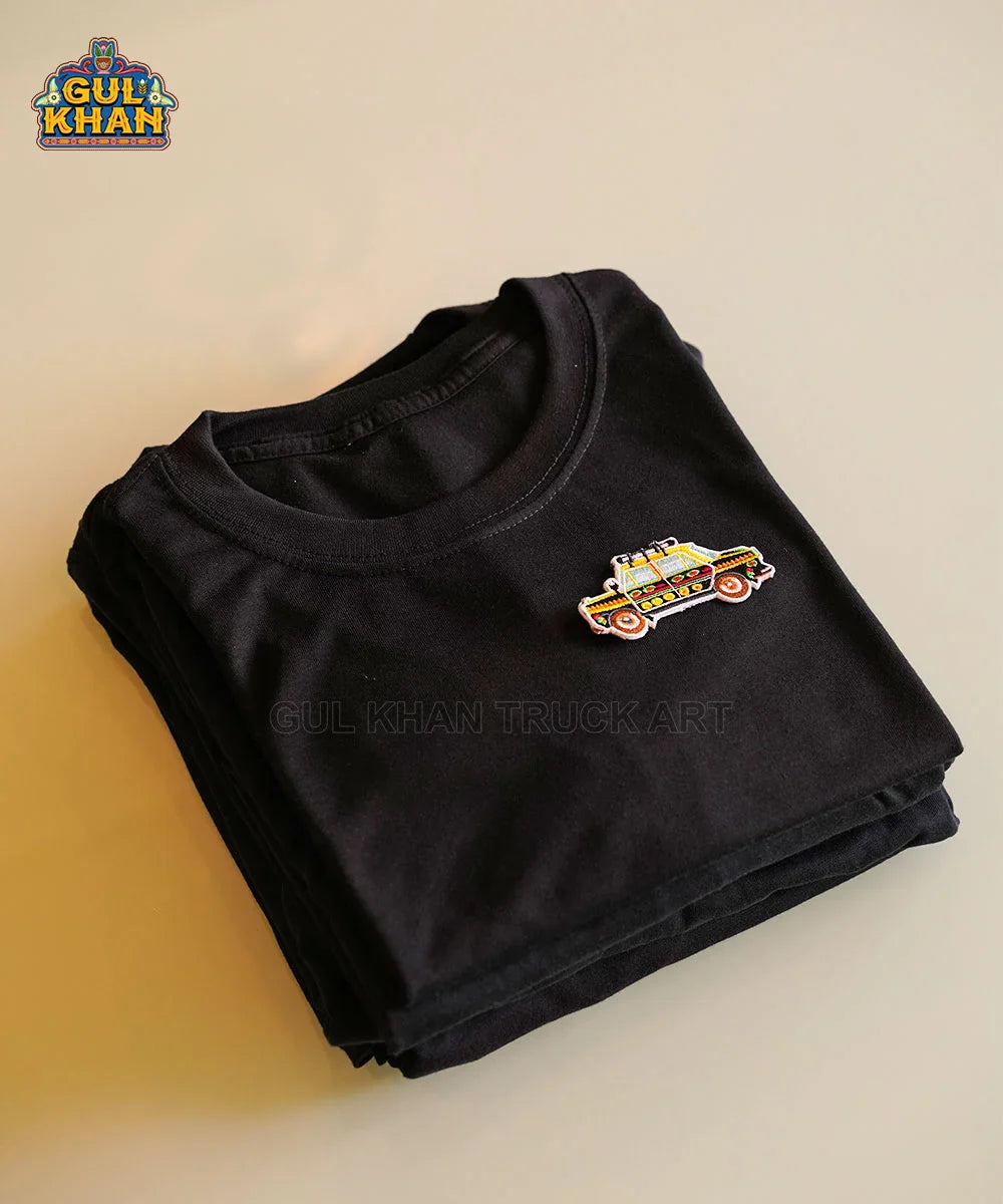 Taxi Premium Embroidered Patch T-Shirt