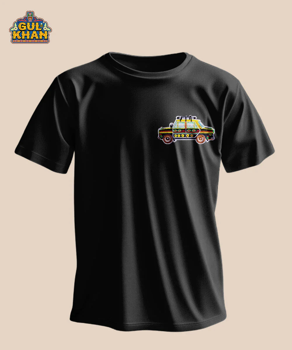 Taxi Premium Embroidered Patch T-Shirt